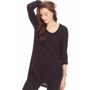 Free People Ventura High Low Thermal Tunic Top Size Small